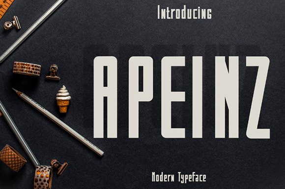 Apeinz Font: Simple Display Typography for Marketing