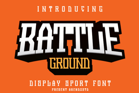 Battleground Font: Bold Vintage Display for Web Design