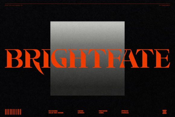 Brightfate Font: Blending Medieval and Urban Style