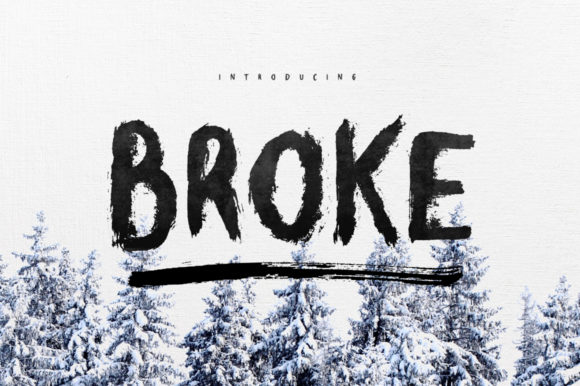 Broke: A Dramatic Display Font for Bold Branding