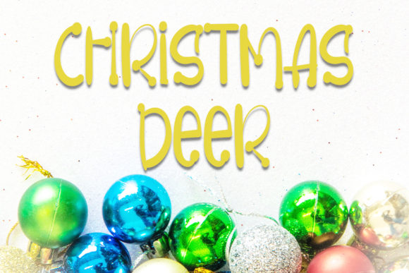Christmas Deer Font: A Sweet Display Typeface for Holiday Branding