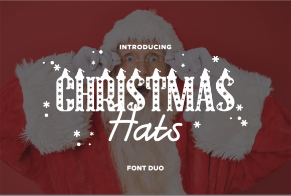 Christmas Hat Font for Holiday Campaign Visuals