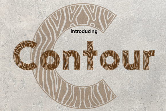 Contour: A Bold and Thick Display Font for Creative Projects