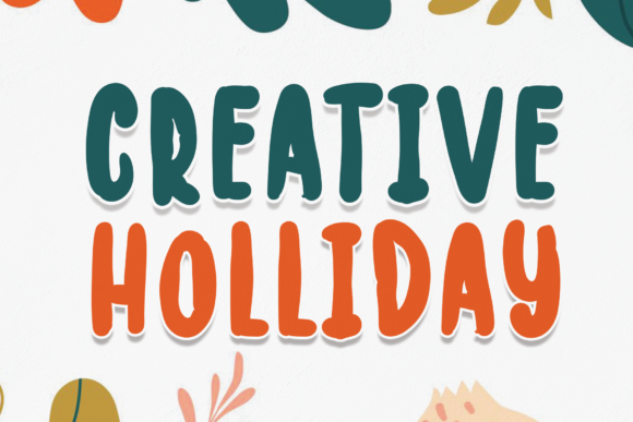 Creative Holiday Font: A Display Typeface for Playful Editorial Design