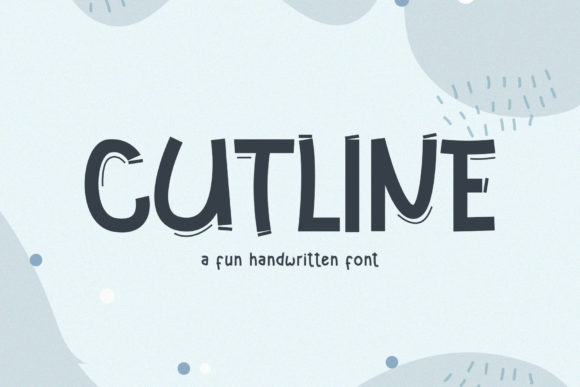 Cutline Font: Quirky Display Type for Holiday Crafts