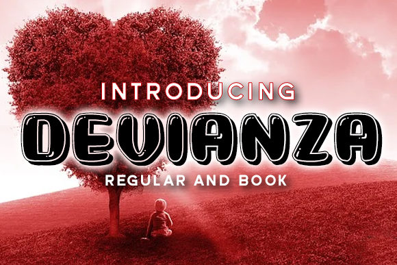 Devianza Font: A Bubbly Display Typeface for Branding