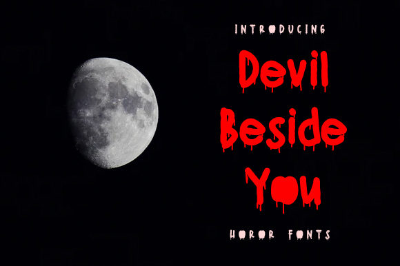 Devil Beside You Font for Spooky Brand Visuals