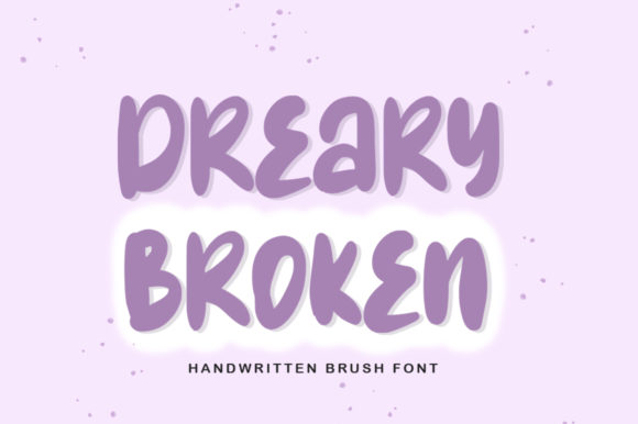 Dreary Broken Font for Playful Small Business Branding
