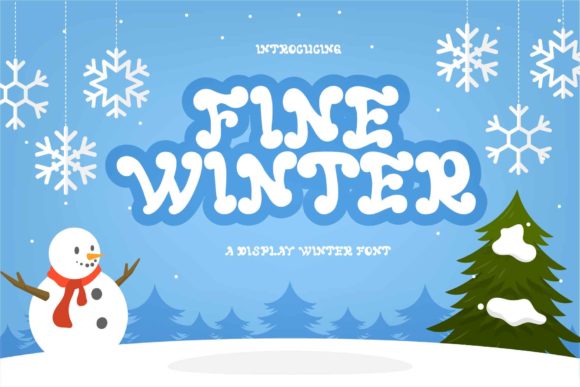 Fine Winter Font: Bold Display Typography for Editorial Design