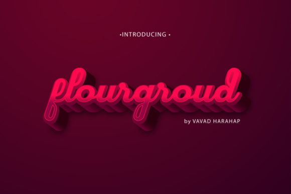 Flourground Font: Bold Display Typography for Branding
