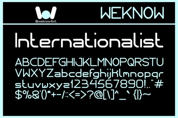 Internationalist Font: Sharp Techno Branding for Small Business