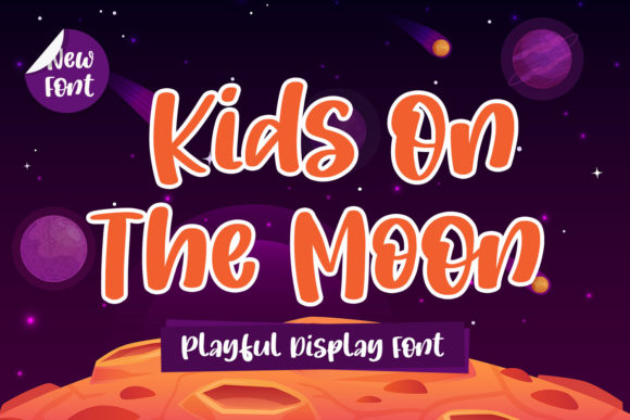 Kids on the Moon Font for Playful Web Design