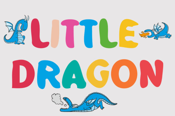 Little Dragon: A Playful Cartoon Font for Crafters