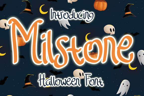 Milstone Font Review for Spooky Editorial Design