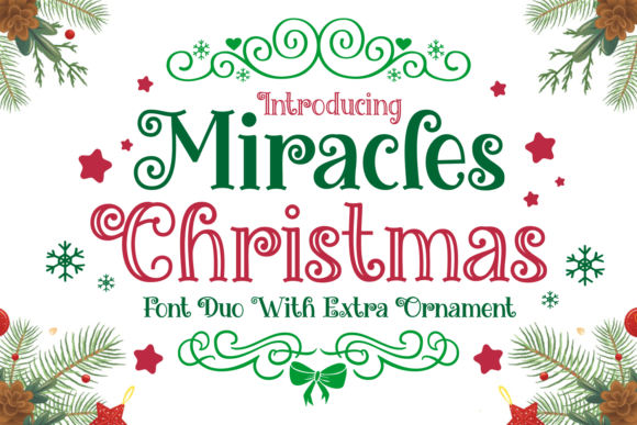 Miracles Christmas Font for Festive Campaign Design