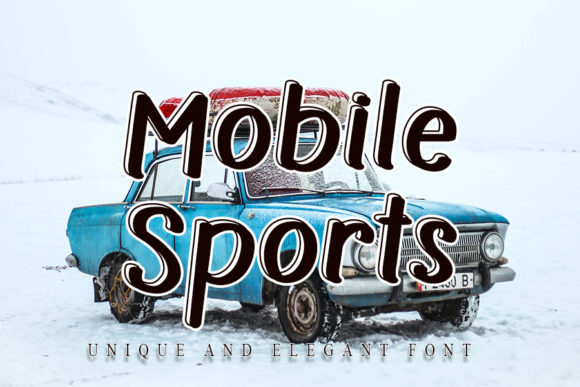 Mobile Sports Font for Clean Editorial Design