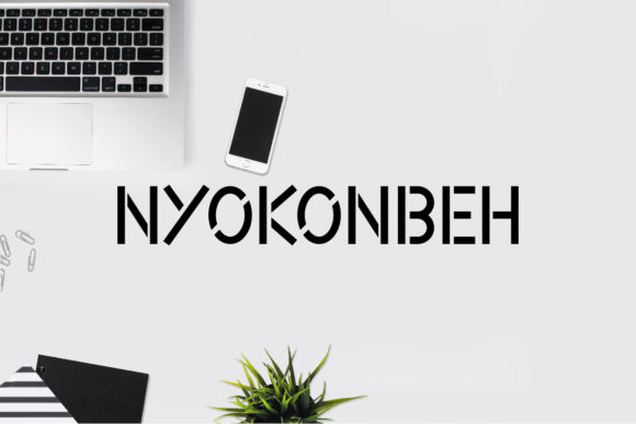 Nyokonbeh Font: Abstract Display Type for Branding