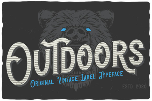 Outdoors Font Review: A Classic Display Typeface for Branding