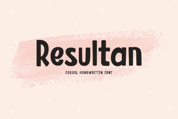 Resultan Font for Editorial Design and Content Branding