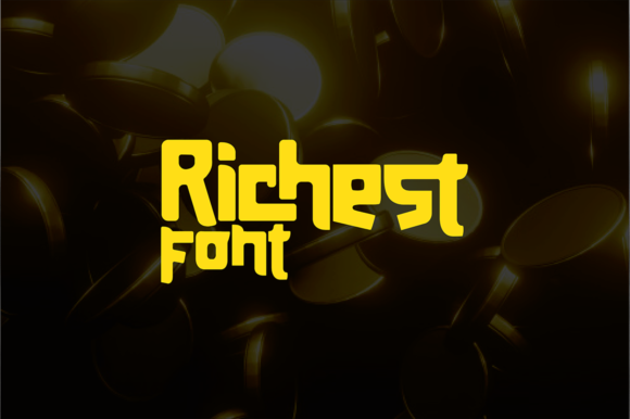 Richest: A Quirky Display Font for Creative Crafters
