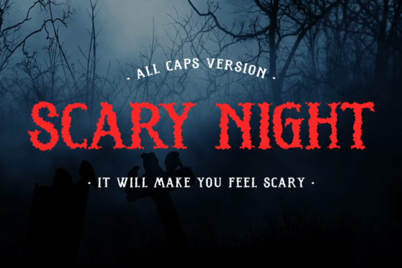 Scary Night: The Perfect Font for Halloween-Themed Campaigns