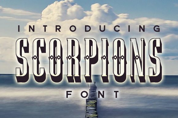 Scorpions: A Bold and Dramatic Display Font for Makers