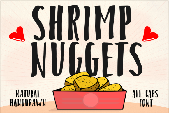 Shrimp Nuggets Font for Bold Small Business Branding