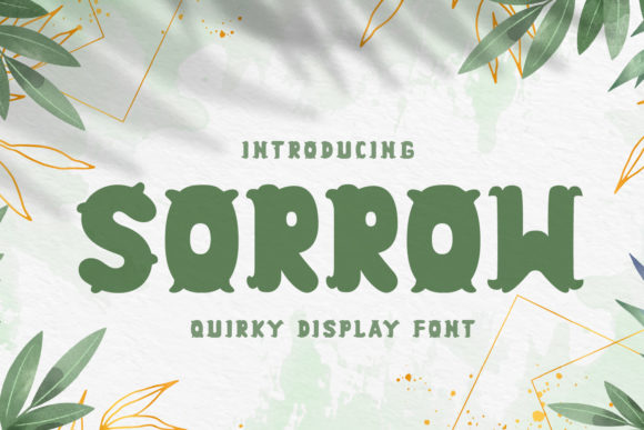 Sorrow Font: Bold Display Typography for Digital Campaigns