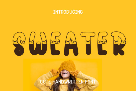 Sweater: A Bold and Cute Display Font for Editorial Design