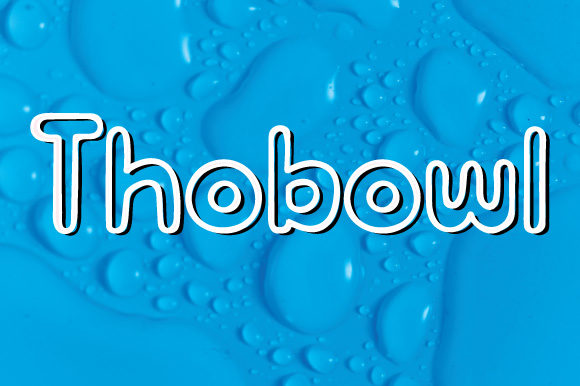 Transform Your Brand with Thobowl: A Sweet Outlined Display Font