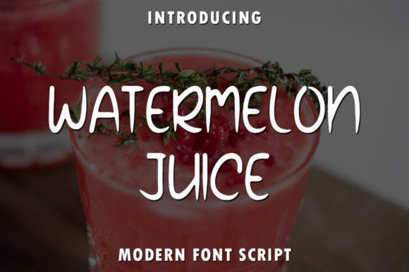 Watermelon Juice Font for Friendly Small Business Branding