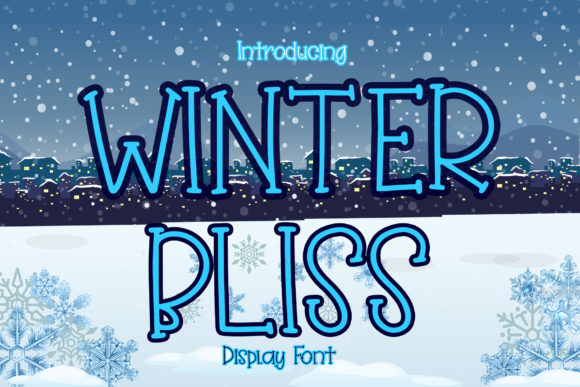Winter Bliss: A Quirky and Cute Display Font for Web Design