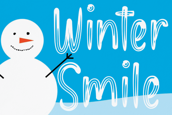 Winter Smile Font: Sweet Brushed Display for Editorial Design