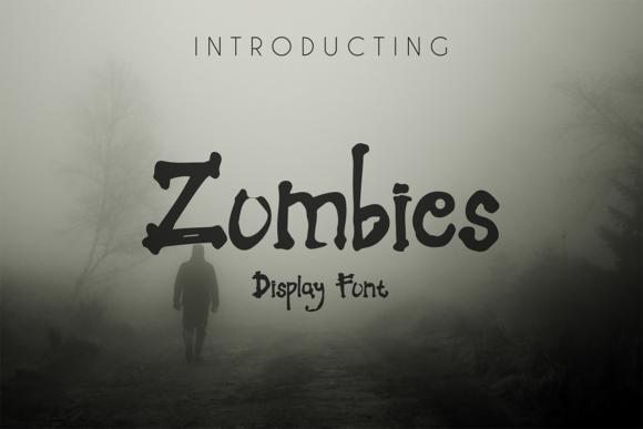 Zombies Font: Creepy Display Typography for Editorial Design